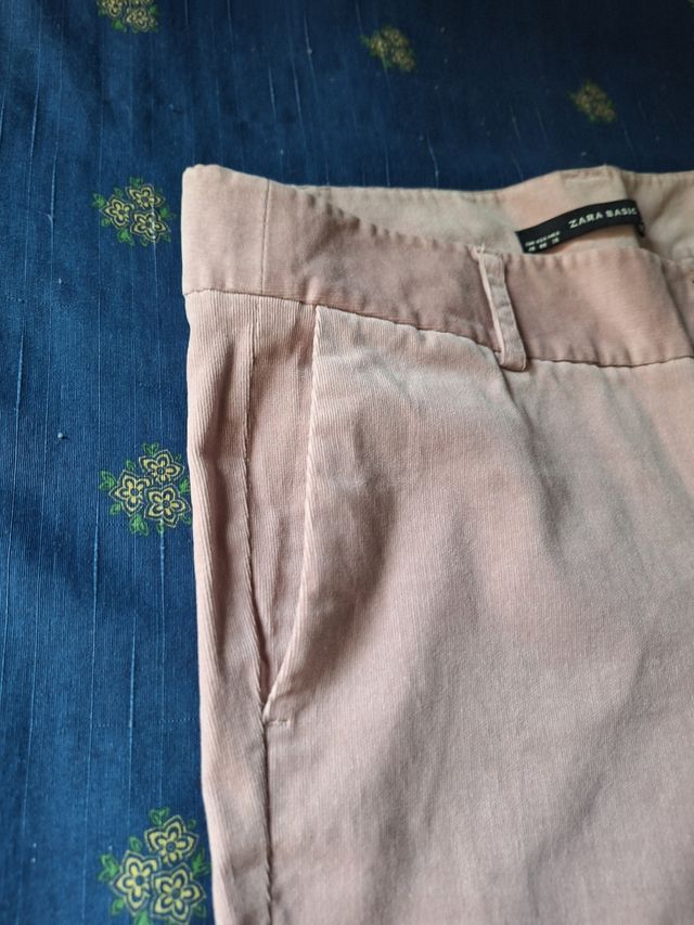 Pantalón pana rosa