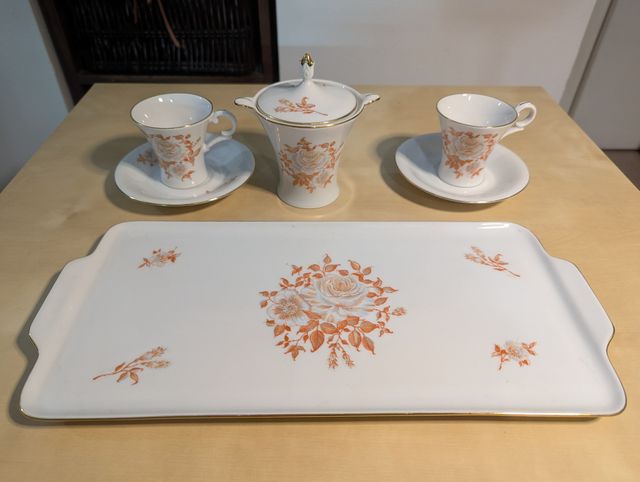 Set da caffè porcellana Hertel Jacob Bavaria