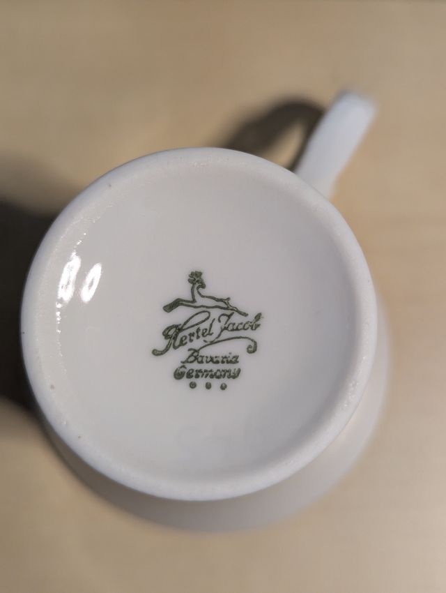 Set da caffè porcellana Hertel Jacob Bavaria