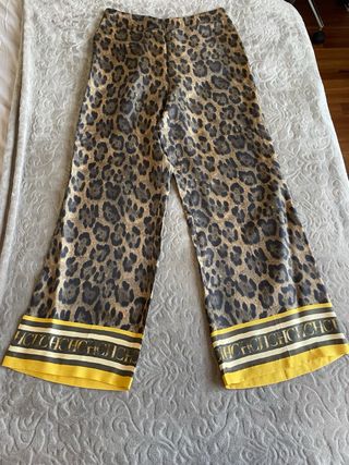 Pantalón de seda Carolina Herrera  Talla S/M