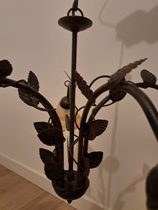 Lámpara Forja Marrón