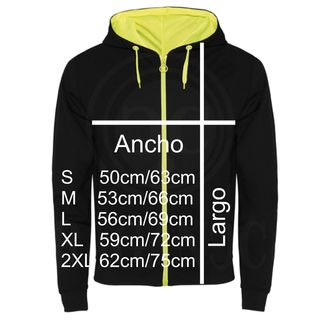 SUDADERA MOTO GAS GAS CON GORRO Y CREMALLERA FLUOR