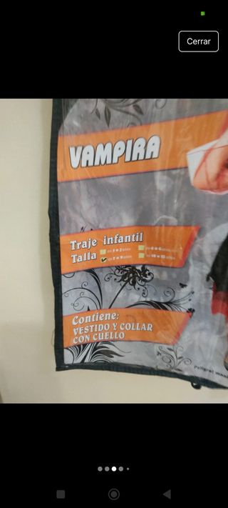 Disfraz niña Vampira