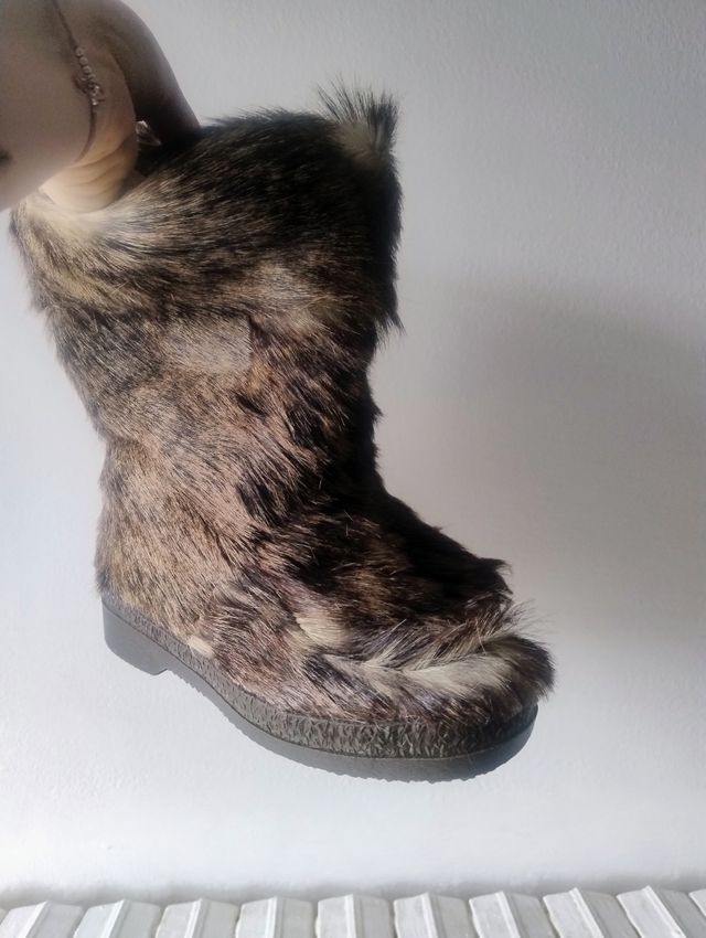 Stivaletti doposci con pelo vintage