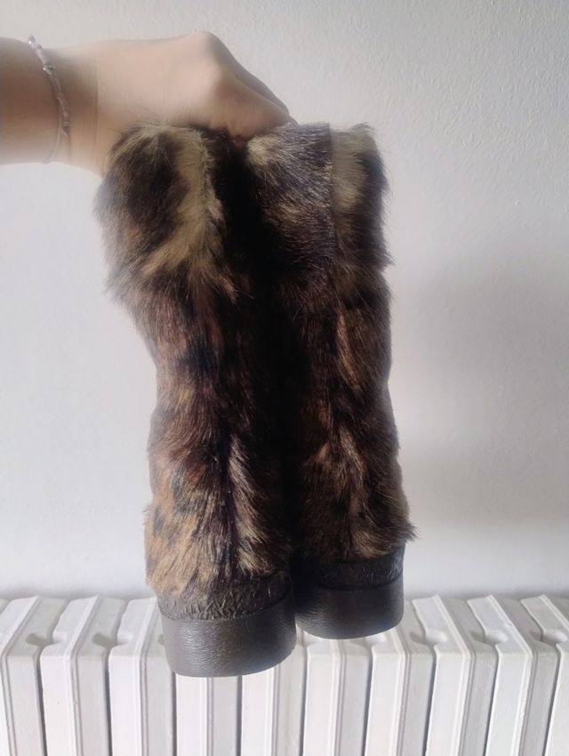 Stivaletti doposci con pelo vintage