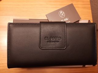 Billetero monedero de piel para señora de El Potro