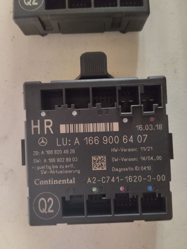 Unidad confort puertas Mercedes GLE 2018