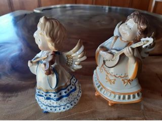 Angeli in ceramica coppia