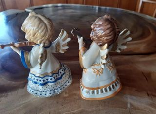 Angeli in ceramica coppia