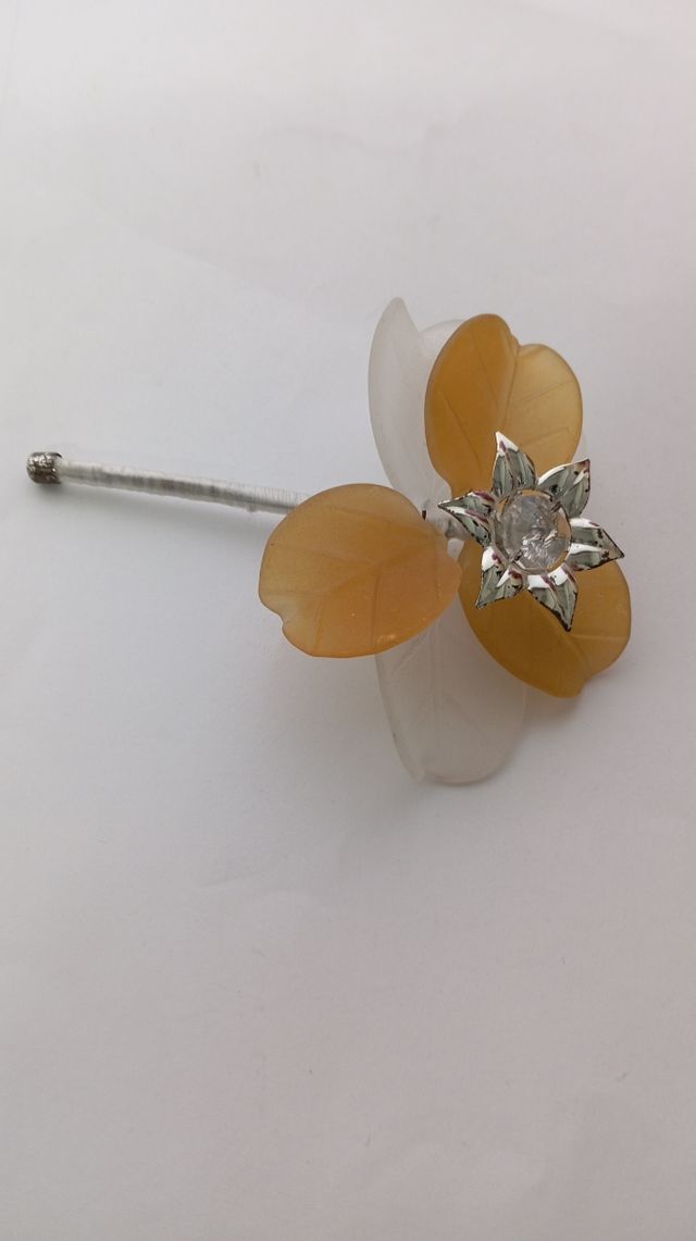 Set soprammobile fiori di vetro con port