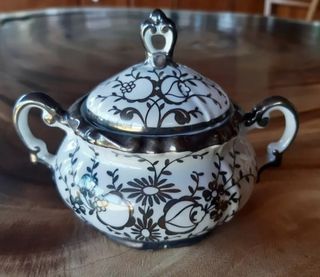 Zuccheriera Bavaria con decori argento