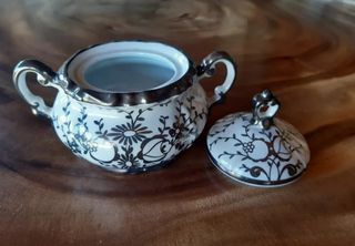 Zuccheriera Bavaria con decori argento