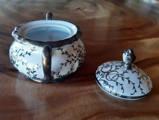 Zuccheriera Bavaria con decori argento