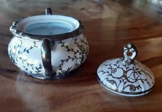 Zuccheriera Bavaria con decori argento