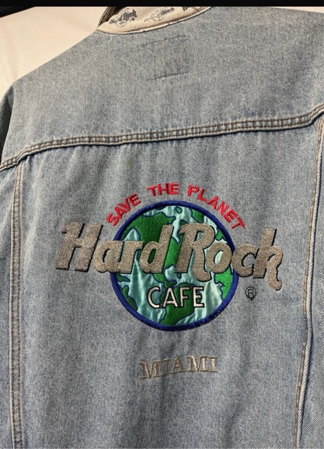 Giubbetto jeans hard rock cafe