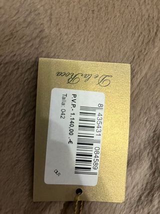 Parka de mujer de conejo y zorro talla 42