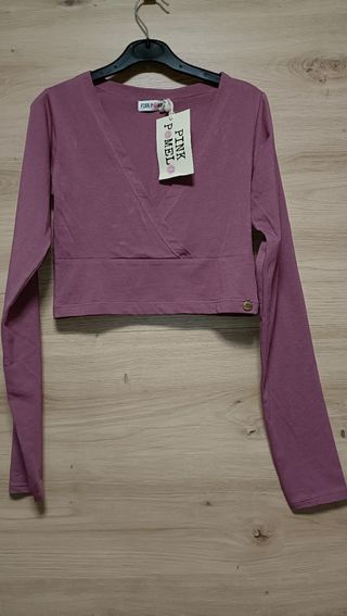 Top cruzado, PINK POMELO