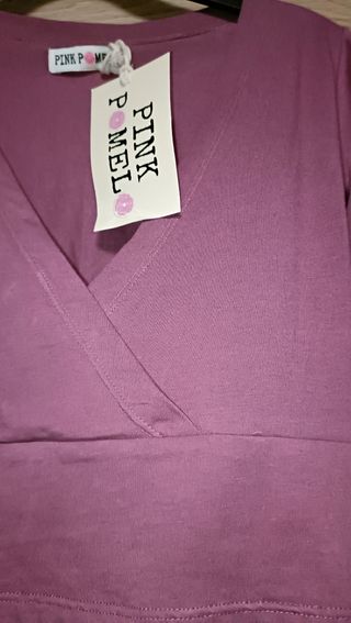 Top cruzado, PINK POMELO