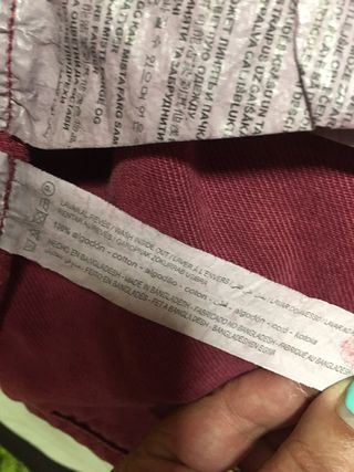 Cazadora sobrecamisa vaquera burdeos