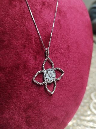 Collana argento cammeo