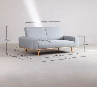 Sofa 3 Plazas abatible a cama Lino