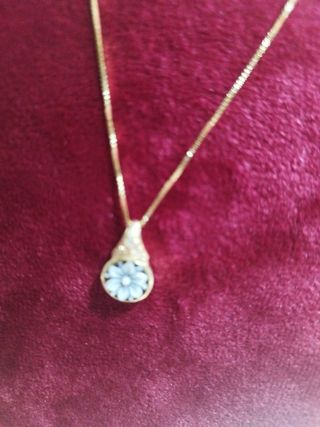 Collana argento e cammeo inciso a mano