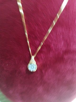 Collana argento e cammeo inciso a mano