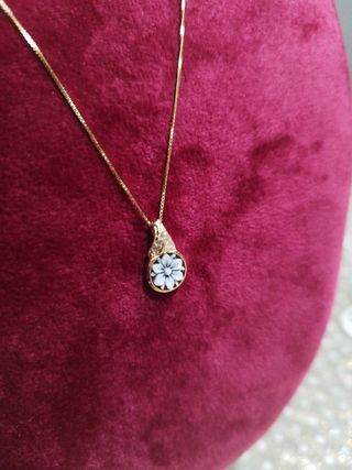 Collana argento e cammeo inciso a mano
