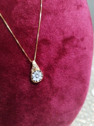 Collana argento e cammeo inciso a mano