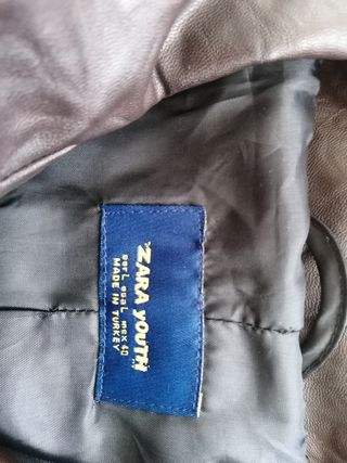 Chaqueta piel Zara
