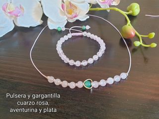 Bonito conjunto piedra natural y plata