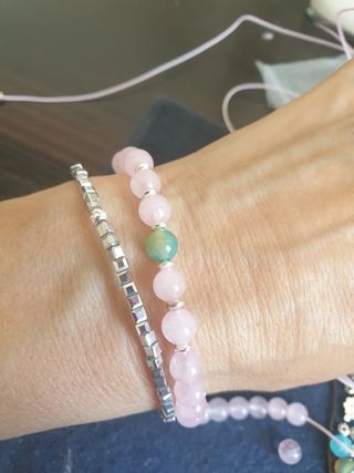 Bonito conjunto piedra natural y plata