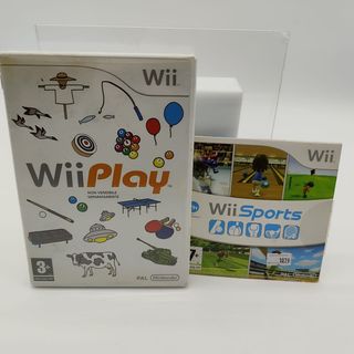 videogioco wii play + wii sport nintendo wii 2pz