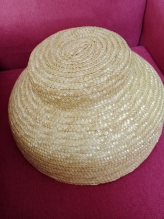 Sombrero de paja trenza natural.