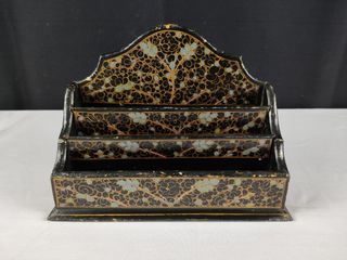 Porta Cartas Vintage Papel Maché Made in India