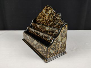 Porta Cartas Vintage Papel Maché Made in India