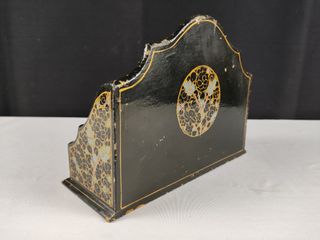 Porta Cartas Vintage Papel Maché Made in India