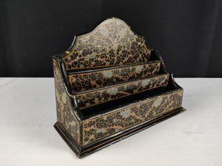 Porta Cartas Vintage Papel Maché Made in India