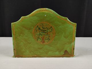 Porta Cartas Vintage Papel Maché Made in India