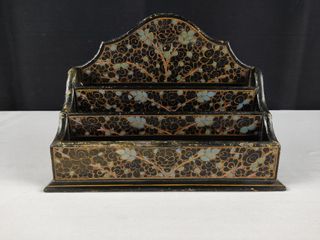 Porta Cartas Vintage Papel Maché Made in India