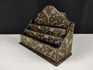 Porta Cartas Vintage Papel Maché Made in India