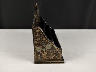 Porta Cartas Vintage Papel Maché Made in India