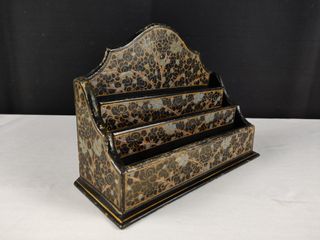 Porta Cartas Vintage Papel Maché Made in India