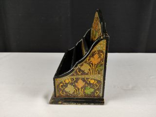 Porta Cartas Vintage Papel Maché Made in India