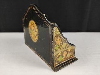 Porta Cartas Vintage Papel Maché Made in India