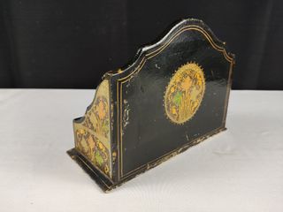 Porta Cartas Vintage Papel Maché Made in India