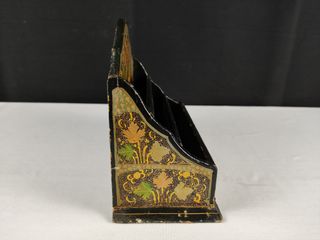 Porta Cartas Vintage Papel Maché Made in India