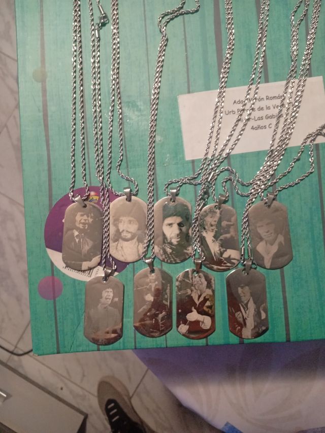 Cordón con placa de camarón antialérgico