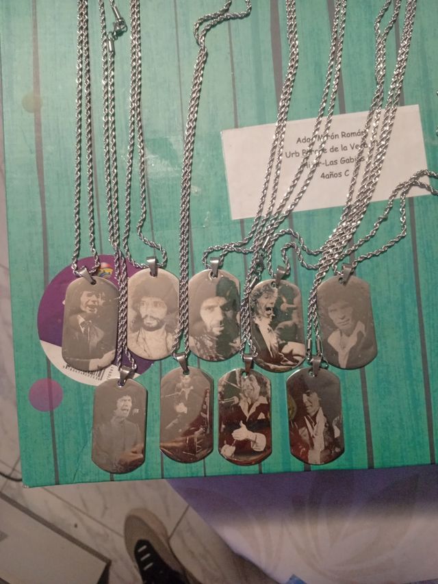 Cordón con placa de camarón antialérgico