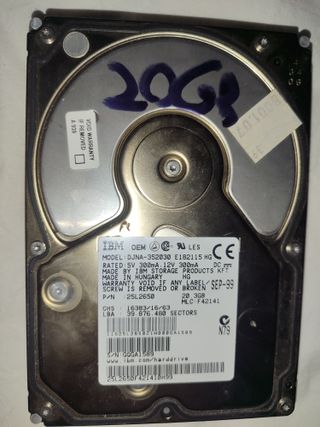 IBM DJNA-352030 20GB ATA 5400 RPM 3.5" Pollici